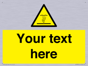 Custom warning geyser water jet